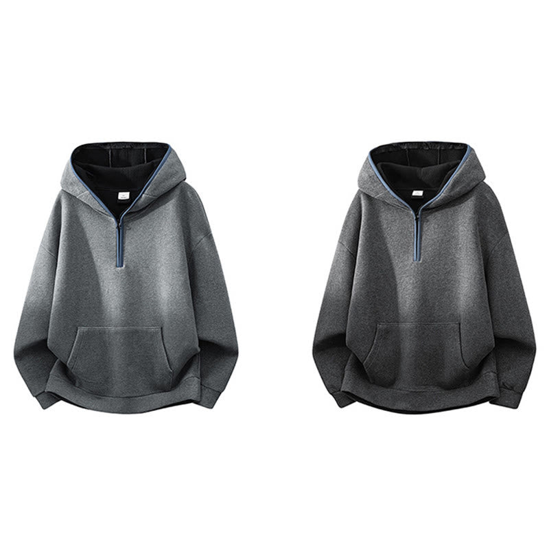 Structured Fleece-Lined Cotton Mindful Movement Hoodie