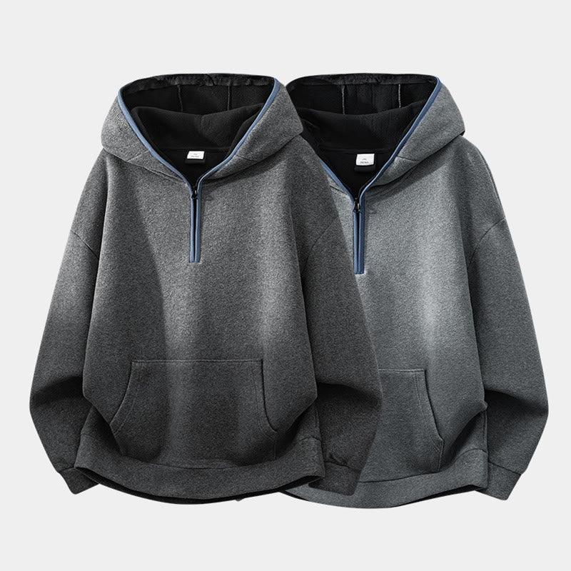 Structured Fleece-Lined Cotton Mindful Movement Hoodie