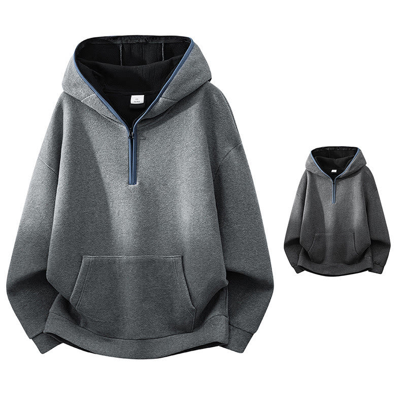 Structured Fleece-Lined Cotton Mindful Movement Hoodie