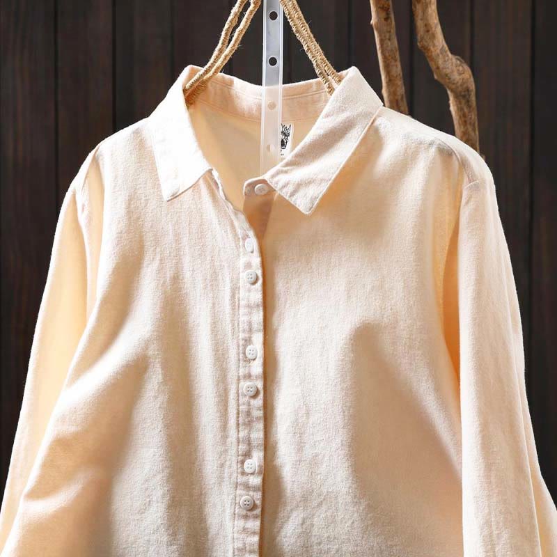 Tactile Cotton Stand-Collar Daily Grounding Shirt