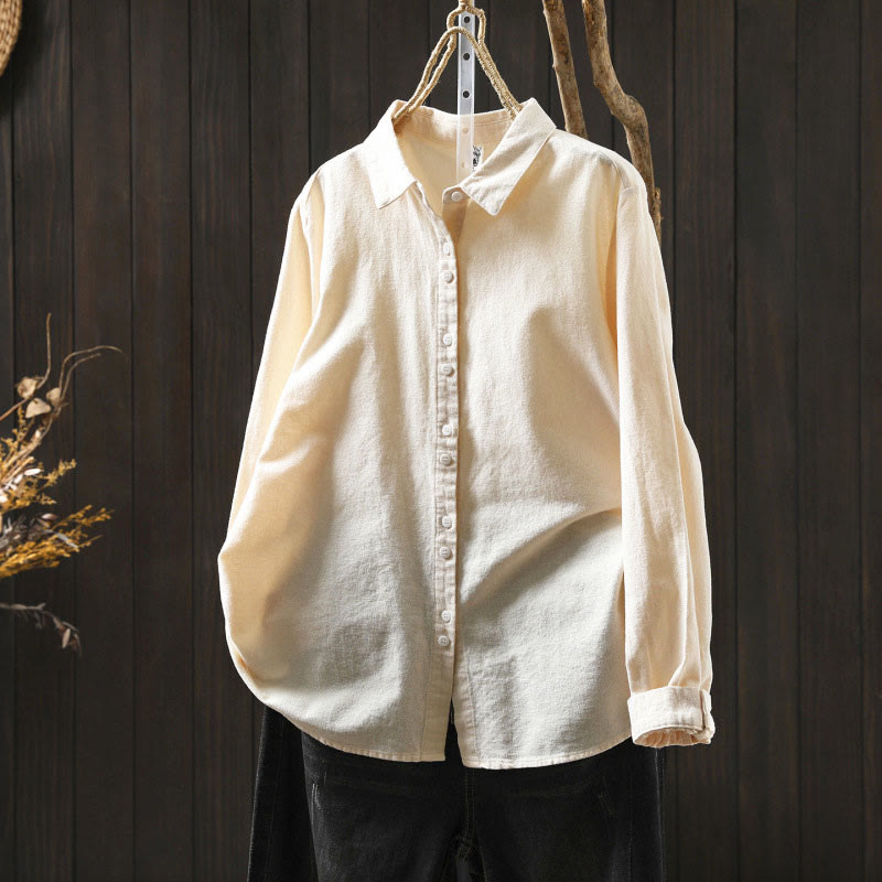 Tactile Cotton Stand-Collar Daily Grounding Shirt