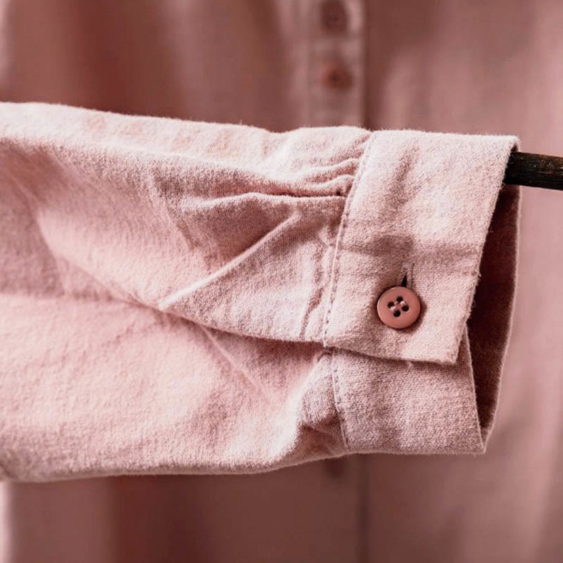 Tactile Cotton Stand-Collar Daily Grounding Shirt