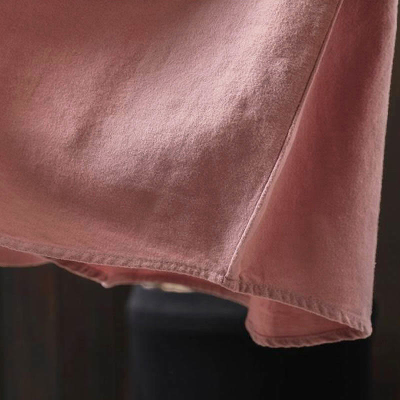 Tactile Cotton Stand-Collar Daily Grounding Shirt