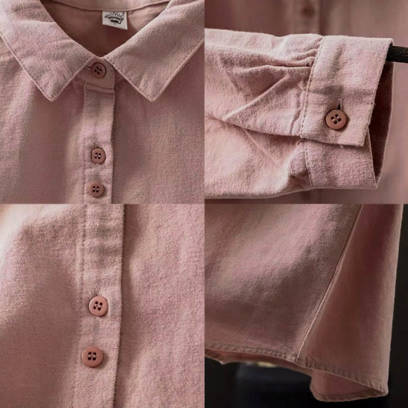 Tactile Cotton Stand-Collar Daily Grounding Shirt
