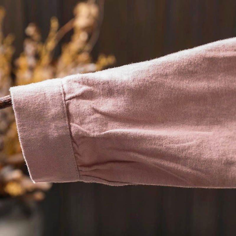 Tactile Cotton Stand-Collar Daily Grounding Shirt