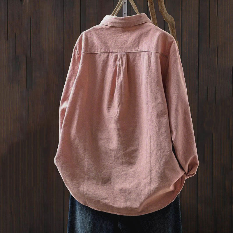 Tactile Cotton Stand-Collar Daily Grounding Shirt