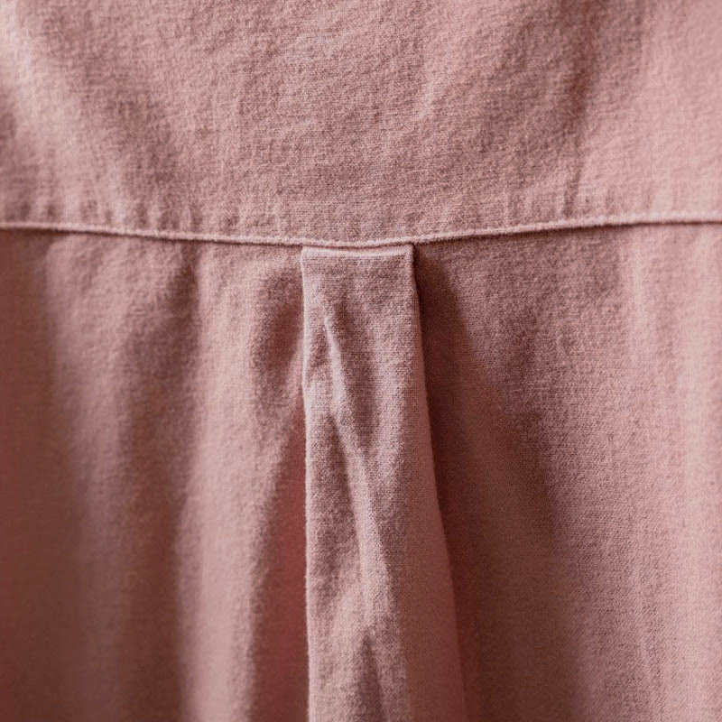 Tactile Cotton Stand-Collar Daily Grounding Shirt