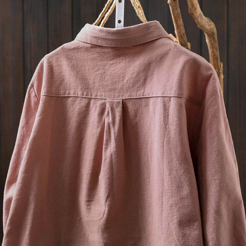 Tactile Cotton Stand-Collar Daily Grounding Shirt