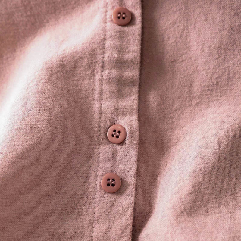 Tactile Cotton Stand-Collar Daily Grounding Shirt