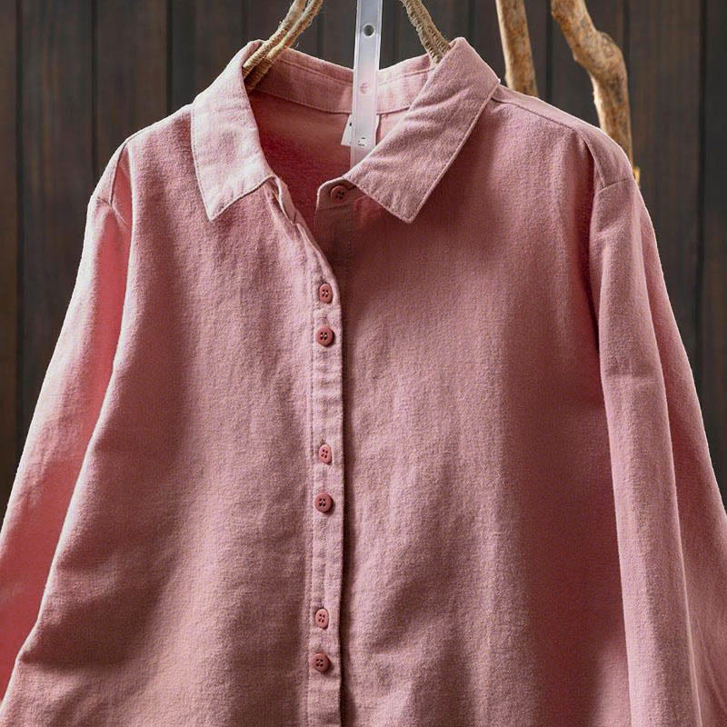 Tactile Cotton Stand-Collar Daily Grounding Shirt