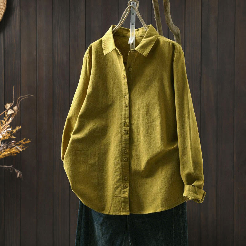 Tactile Cotton Stand-Collar Daily Grounding Shirt