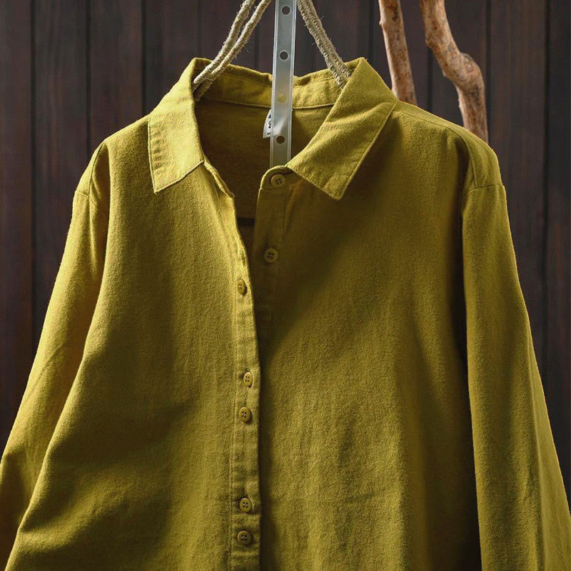 Tactile Cotton Stand-Collar Daily Grounding Shirt
