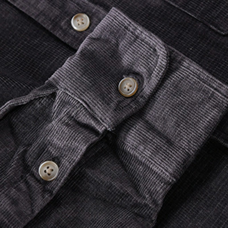 Textured Corduroy Slim-Fit Mindful Layering Men's Jacket