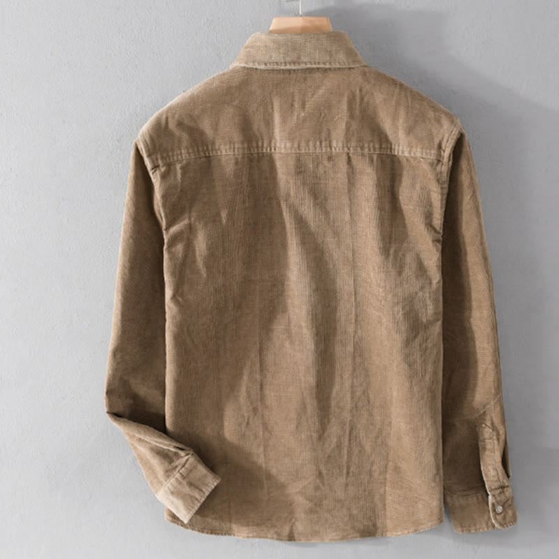 Textured Corduroy Slim-Fit Mindful Layering Men's Jacket