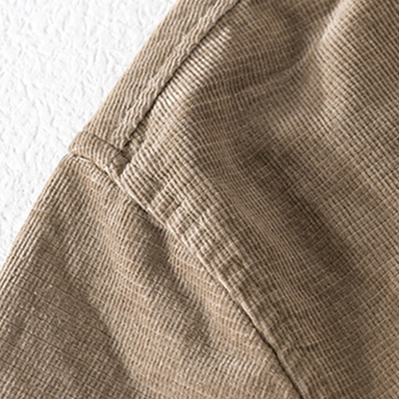 Textured Corduroy Slim-Fit Mindful Layering Men's Jacket