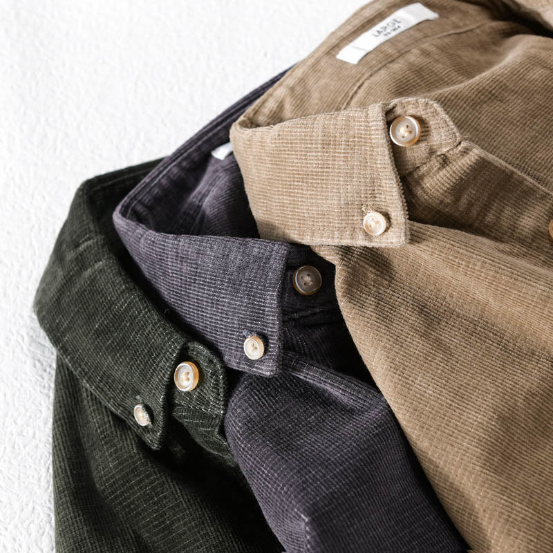 Textured Corduroy Slim-Fit Mindful Layering Men's Jacket