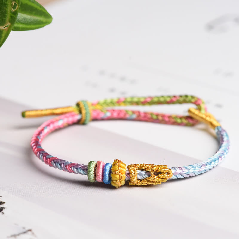 Hand-Braided Eight-Thread Rope Endless Knot Harmony Bracelet