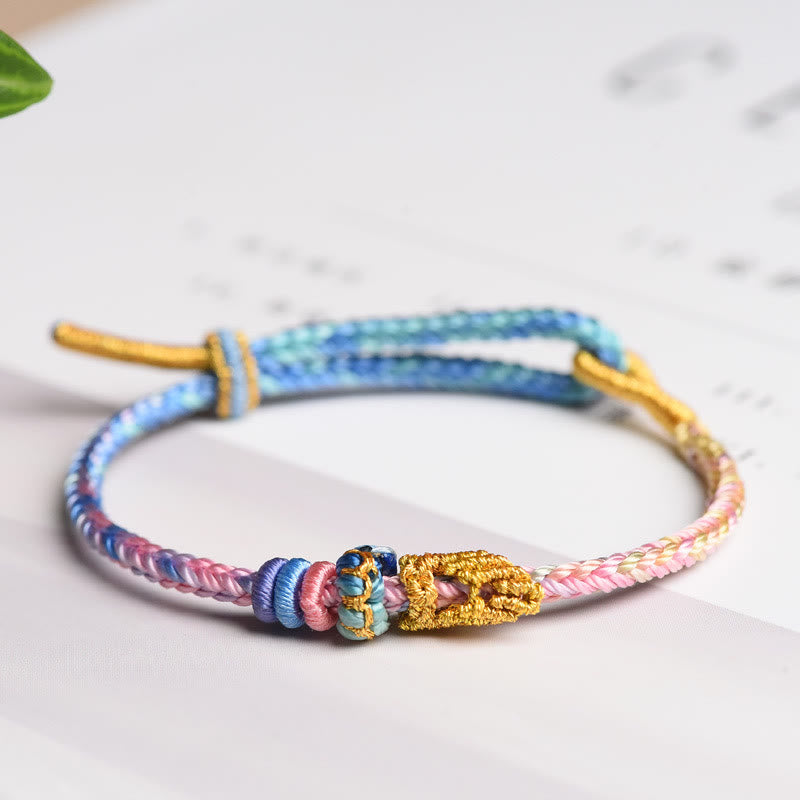Hand-Braided Eight-Thread Rope Endless Knot Harmony Bracelet
