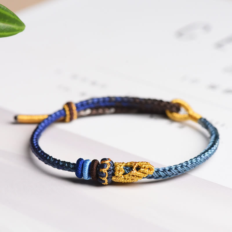 Hand-Braided Eight-Thread Rope Endless Knot Harmony Bracelet