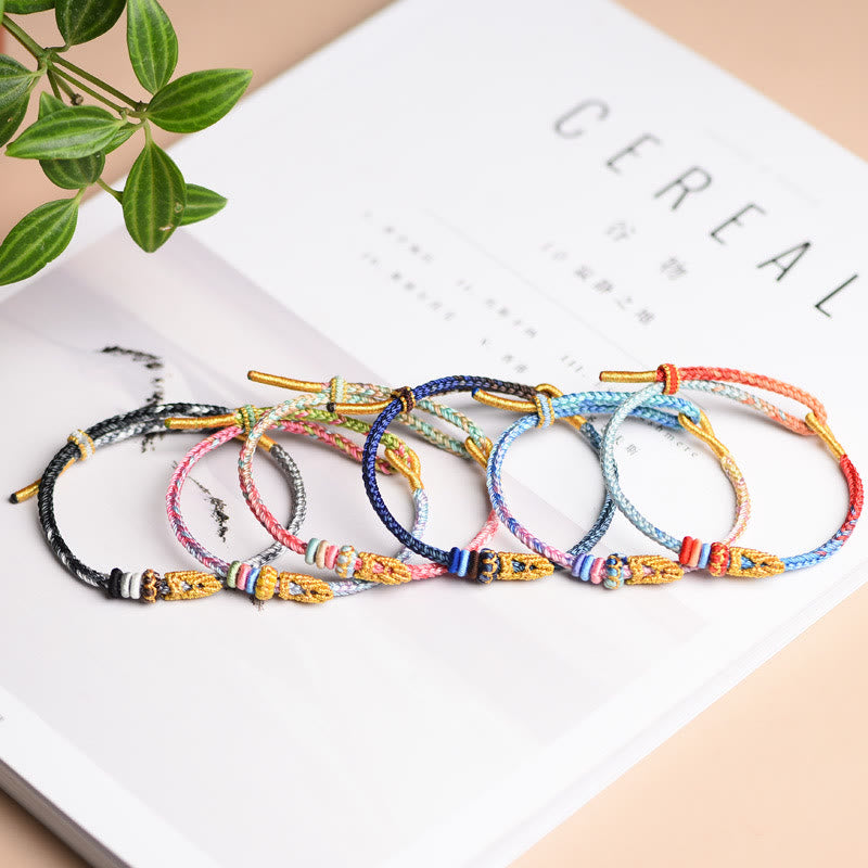 Hand-Braided Eight-Thread Rope Endless Knot Harmony Bracelet