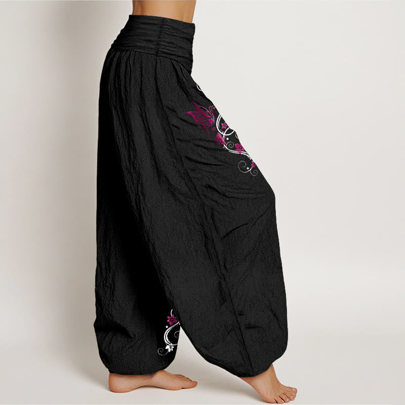 Pure Cotton Botanical Print Meditation Harem Pants