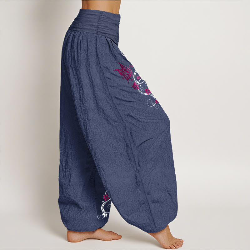 Pure Cotton Botanical Print Meditation Harem Pants