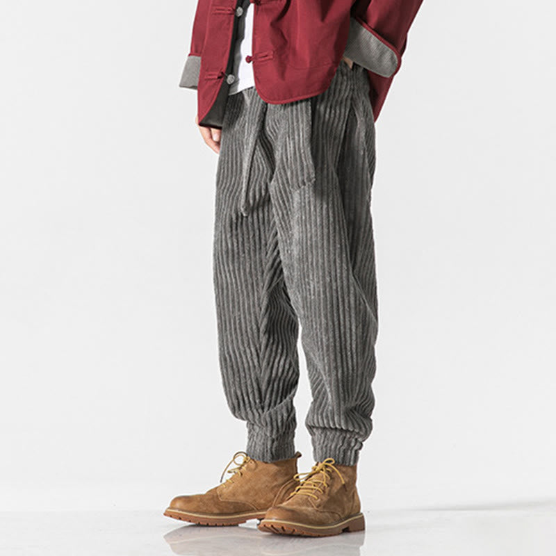 Men's Tactile Corduroy Tapered Meditation Pants