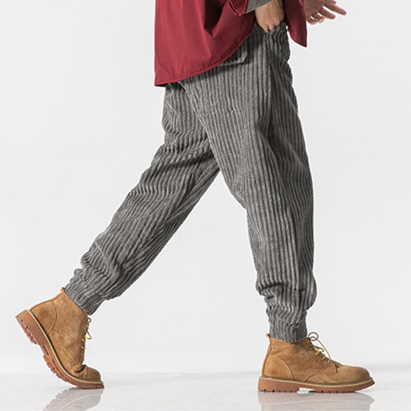 Men's Tactile Corduroy Tapered Meditation Pants