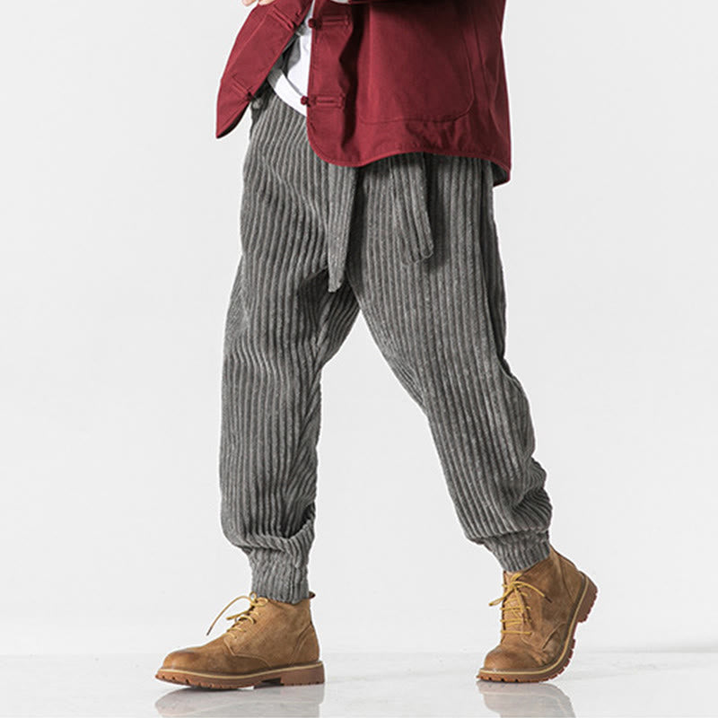 Men's Tactile Corduroy Tapered Meditation Pants
