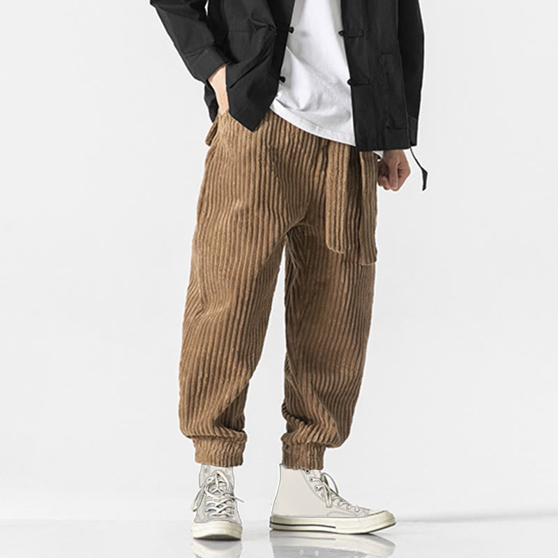 Men's Tactile Corduroy Tapered Meditation Pants