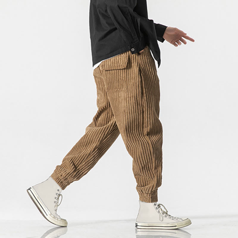 Men's Tactile Corduroy Tapered Meditation Pants