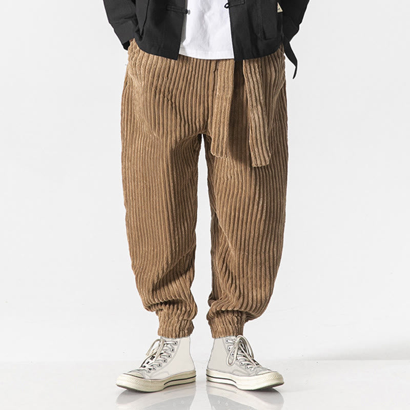 Men's Tactile Corduroy Tapered Meditation Pants
