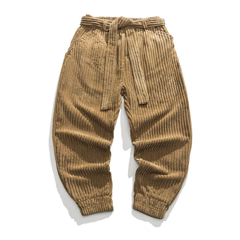 Men's Tactile Corduroy Tapered Meditation Pants