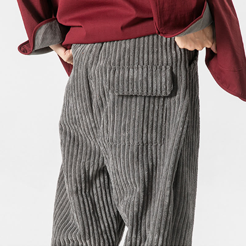 Men's Tactile Corduroy Tapered Meditation Pants