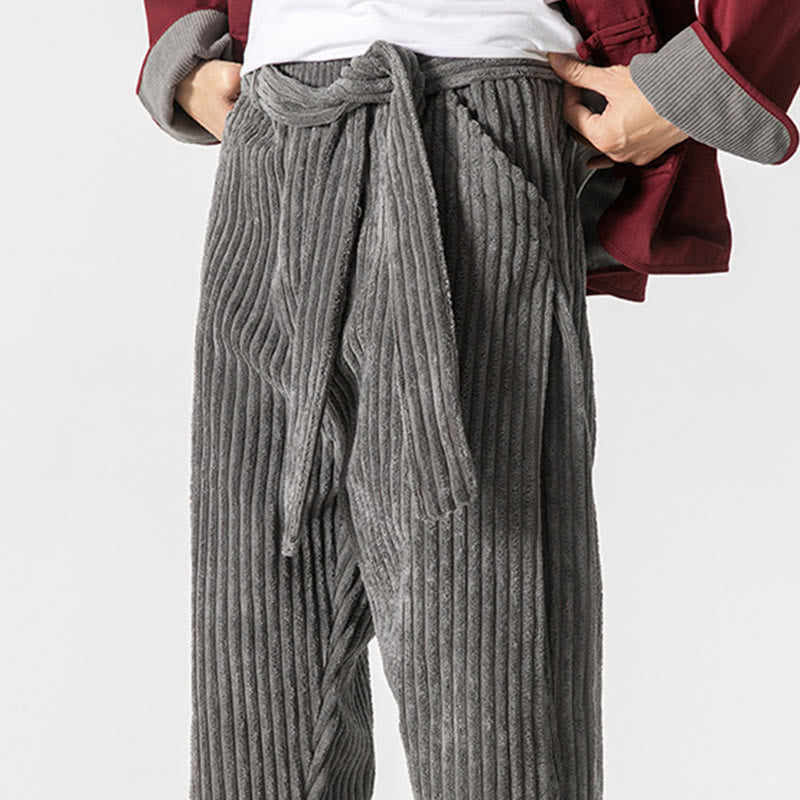 Men's Tactile Corduroy Tapered Meditation Pants
