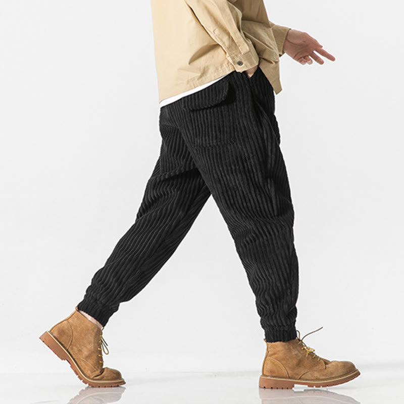 Men's Tactile Corduroy Tapered Meditation Pants