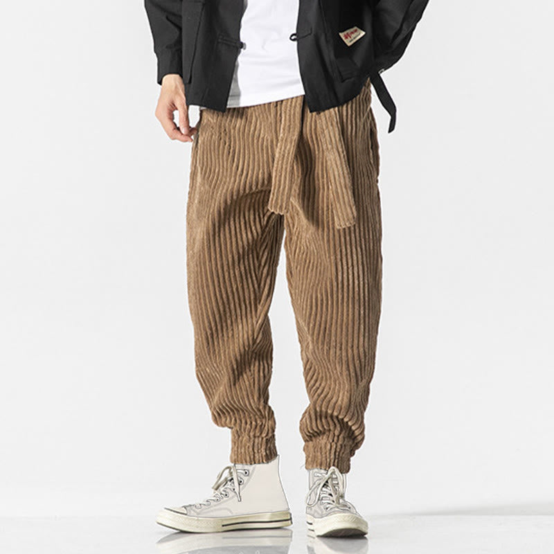 Men's Tactile Corduroy Tapered Meditation Pants