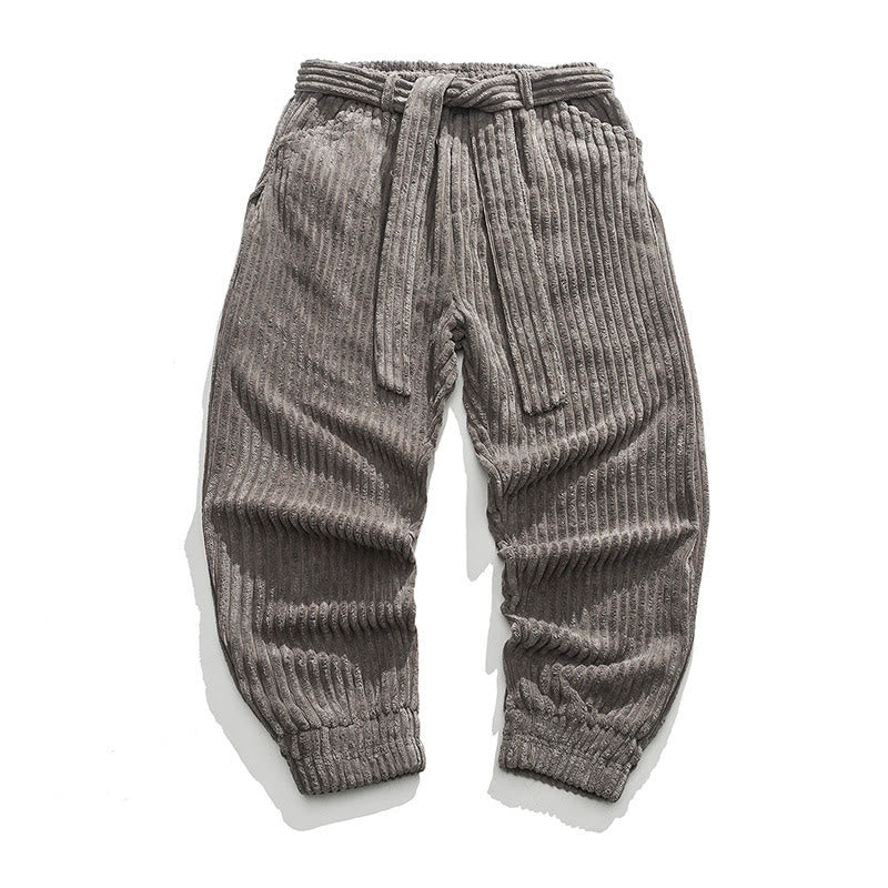 Men's Tactile Corduroy Tapered Meditation Pants