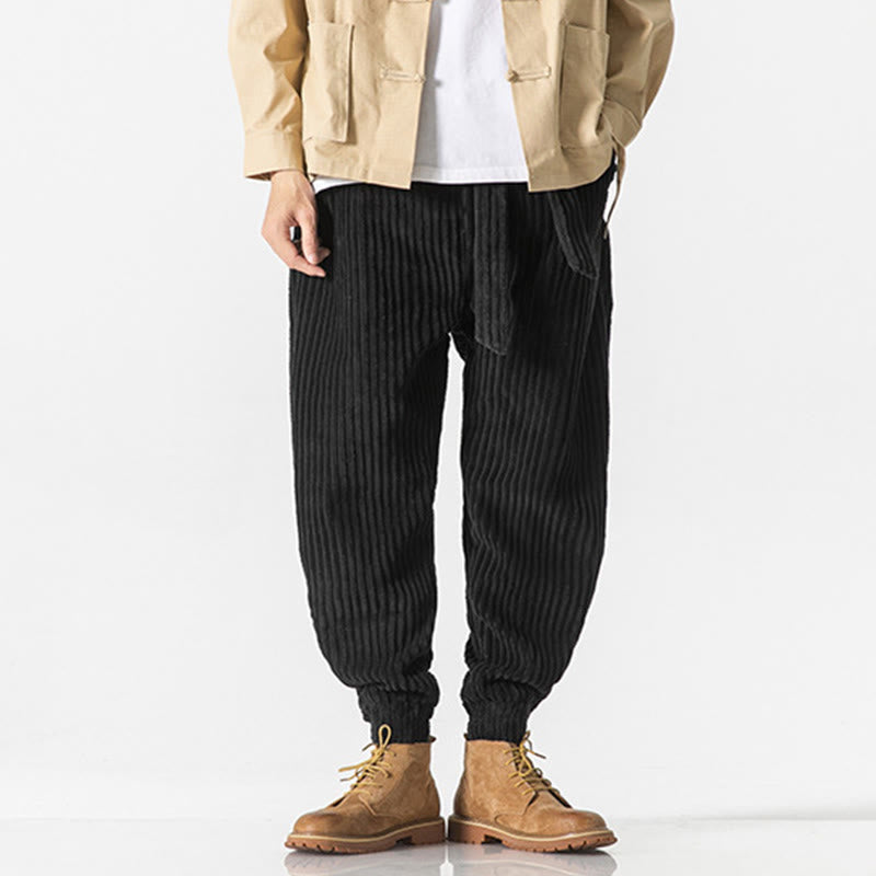 Men's Tactile Corduroy Tapered Meditation Pants