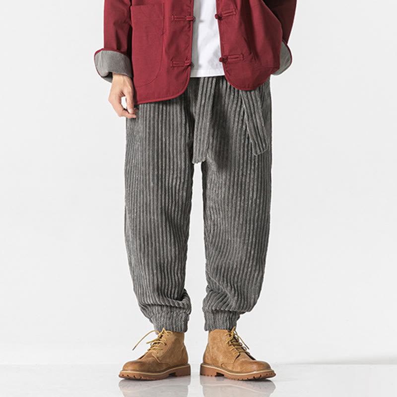 Men's Tactile Corduroy Tapered Meditation Pants