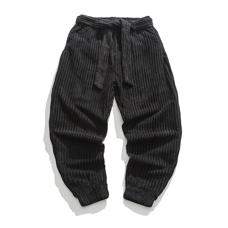 Men's Tactile Corduroy Tapered Meditation Pants