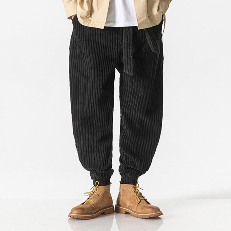 Men's Tactile Corduroy Tapered Meditation Pants