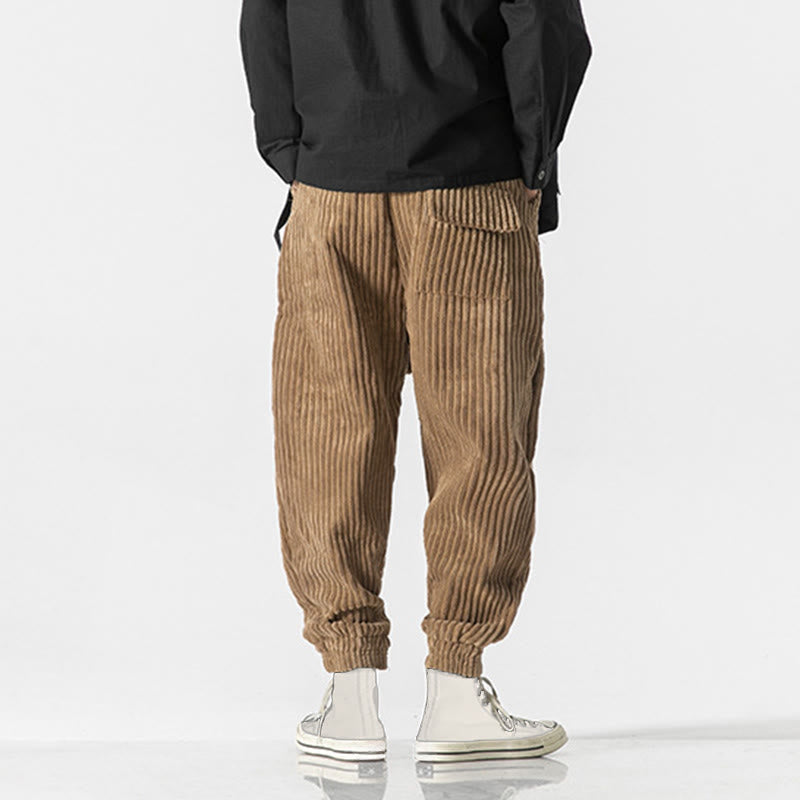 Men's Tactile Corduroy Tapered Meditation Pants