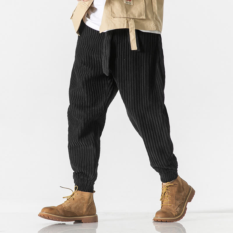 Men's Tactile Corduroy Tapered Meditation Pants