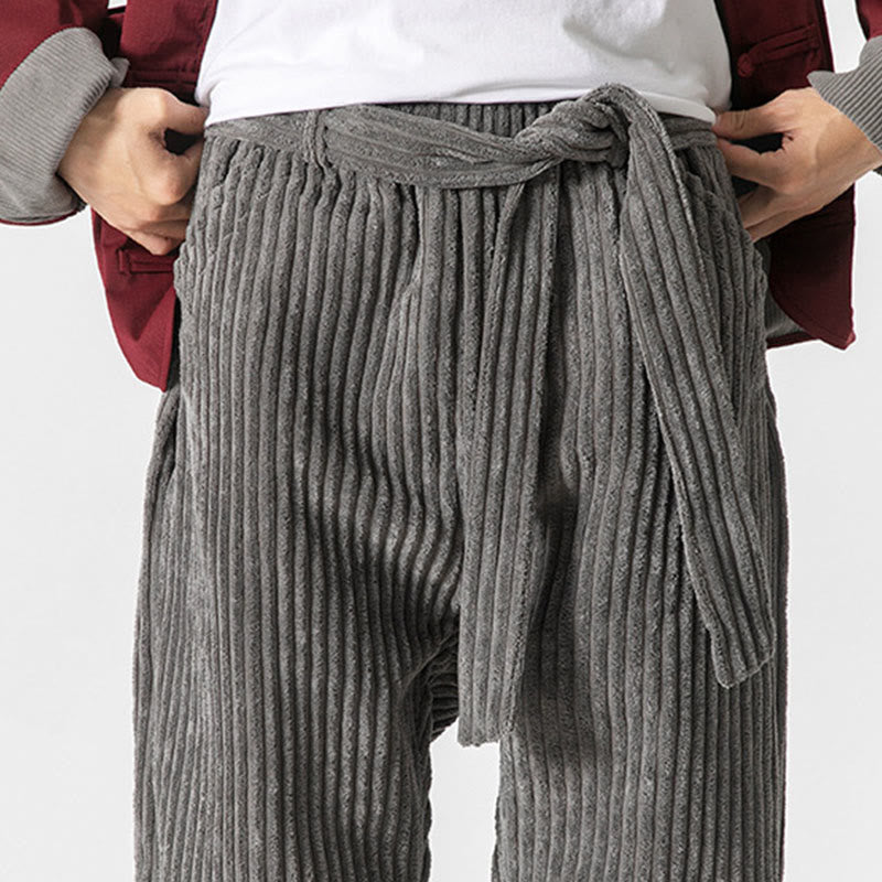 Men's Tactile Corduroy Tapered Meditation Pants