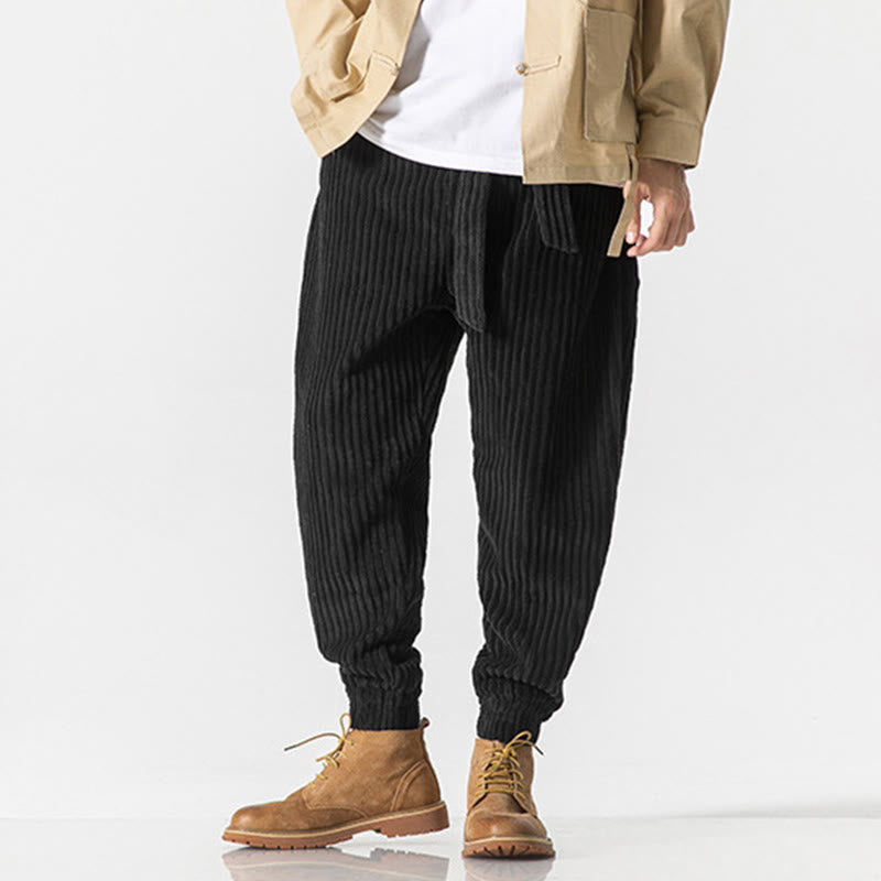 Men's Tactile Corduroy Tapered Meditation Pants