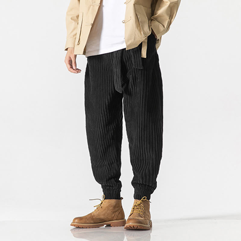 Men's Tactile Corduroy Tapered Meditation Pants