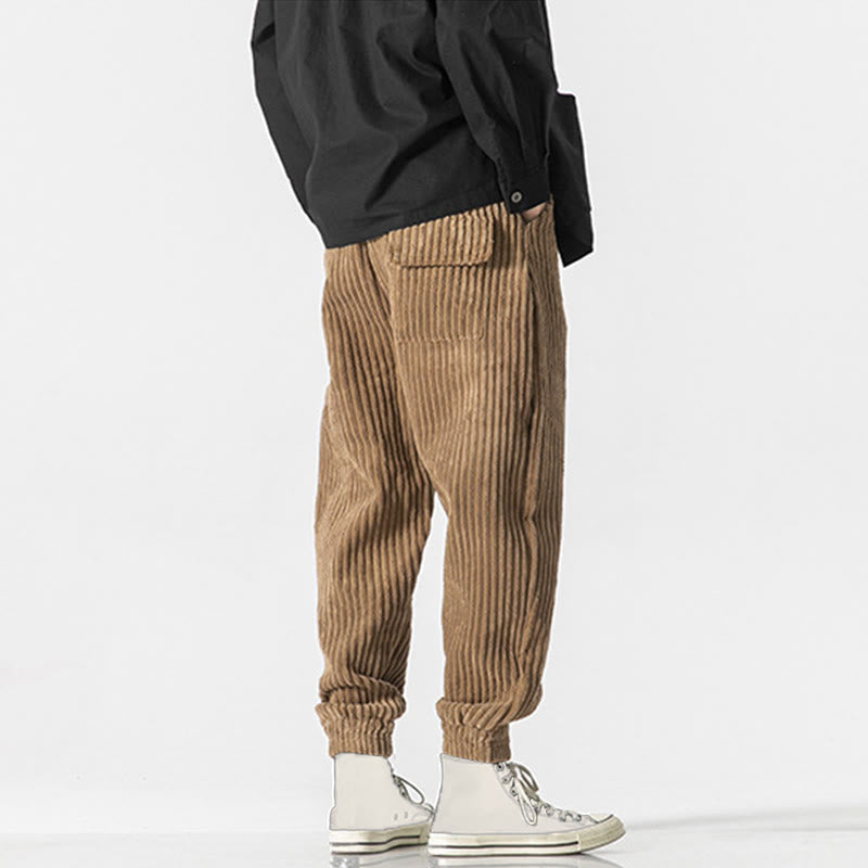 Men's Tactile Corduroy Tapered Meditation Pants