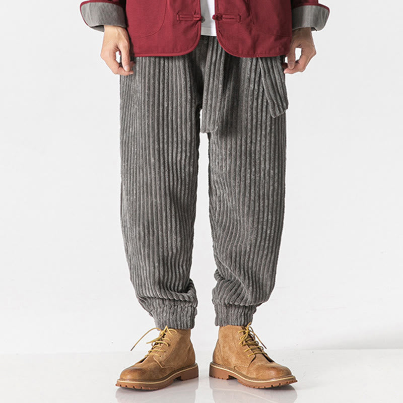 Men's Tactile Corduroy Tapered Meditation Pants