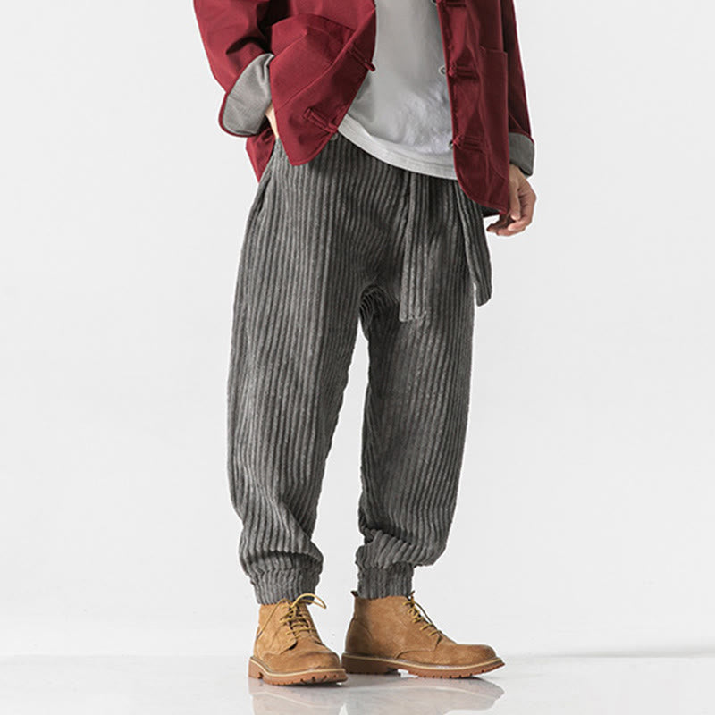 Men's Tactile Corduroy Tapered Meditation Pants